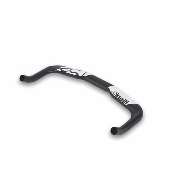 Cinelli Handlebars Bullhorn Hvid,Sort 31.8 mm / 400 mm