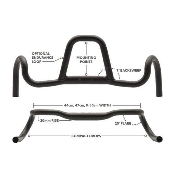 Redshift Sports Handlebars Kitchen Sink Søvfarvet 31.8 mm / 470 mm