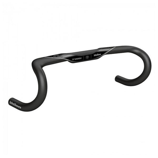 Vision Alumiini Trimax Aero Di2 125 Mm Pudota Ohjaustanko Musta 31.8 mm / 440 mm