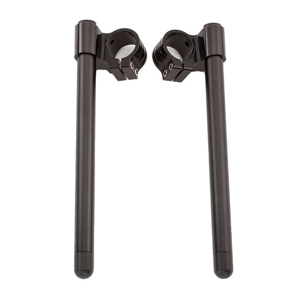 Motorcykelstyr, CNC Aluminium Konstruktion, Universal Passform, Riser Sort 48mm