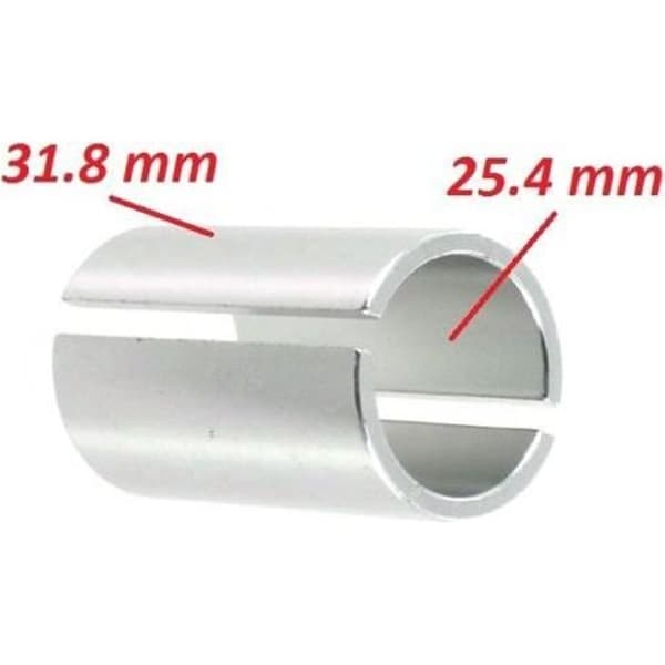 Styrets justeringsring 25,4 MM TILL 31,8 MM cykelstamadapter SPACER REDUCER Stam 1" MTB Fixie SINGLESPEED WEDGE Alumi