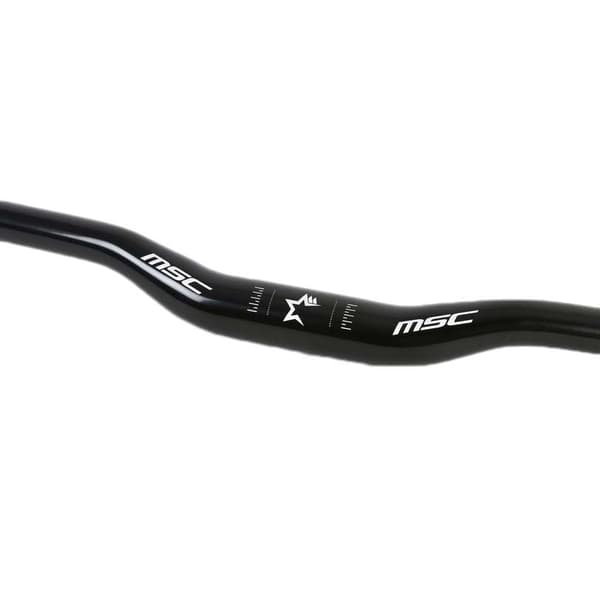 Msc Double Alu Styr Sort 31.8 mm / 770 mm
