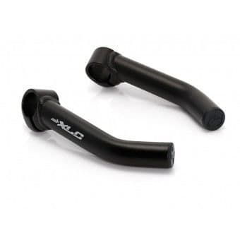 XLC BE-01 mattsvart vinklade MTB-stångändar - 6061 T6 aluminium - unisex