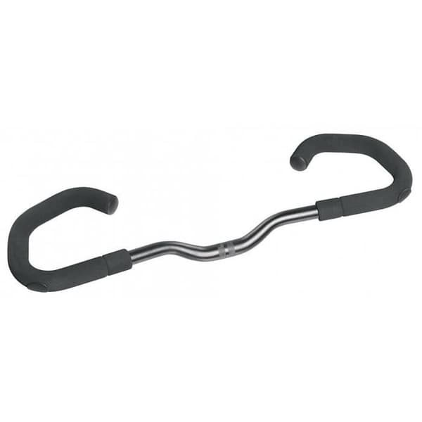 ERGOTEC racing- och stadscykelstyre - AHS Basic Comfort - Svart - 22,2 / 600 / 25,4 mm