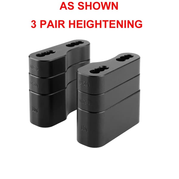 Styrlagerhöjare, 6061 Aluminium, Justerbar höjd 5-10 cm,3Par Höjning