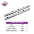 Miniatyrbillede 2 af 2: HGR20 Lineære Guide Skinner, Højde 17,5MM, Bredde 20MM,2 stk. HGR20, 1500 mm