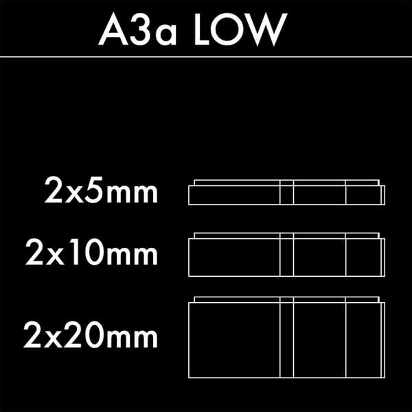 Profile Design Headset Spacers Kit A3a Low Riser Silver 5/10/20 mm