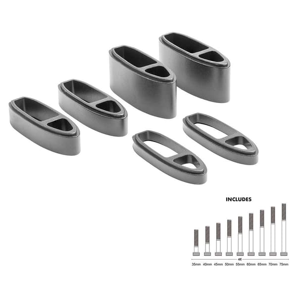 Profile Design Headset Spacers Kit A3a Low Riser Silver 5/10/20 mm