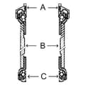 Miniatyrbillede 3 af 4: Tange Styresystem Ahead Head Set Søvfarvet 1 Inch / 30.2 mm