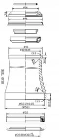 Pikkukuva 4 / 4: NECO H373S STERY 1-1/8 "x1.5" 28.6/39.8 integroitu