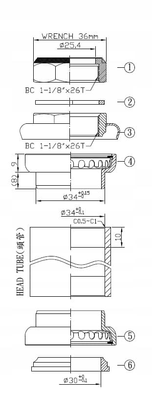 NECO H841 28,6 mm 1 1 1/8" CLASSIC CONTROLLED STERIES