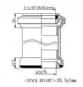 Miniatyrbillede 2 af 4: NECO H845 sort AHEAD STERIES 1-1/8"x34x30 sæt