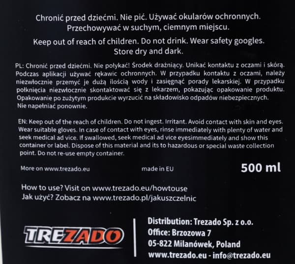 TREZADO RENKAIDEN SEGMENTOINTISEKOITIN TUBELES 500ml