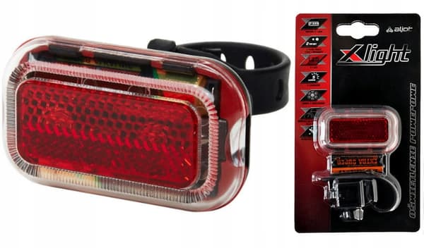 X-LIGHT 3209 baglygte til cykel LED-batterier