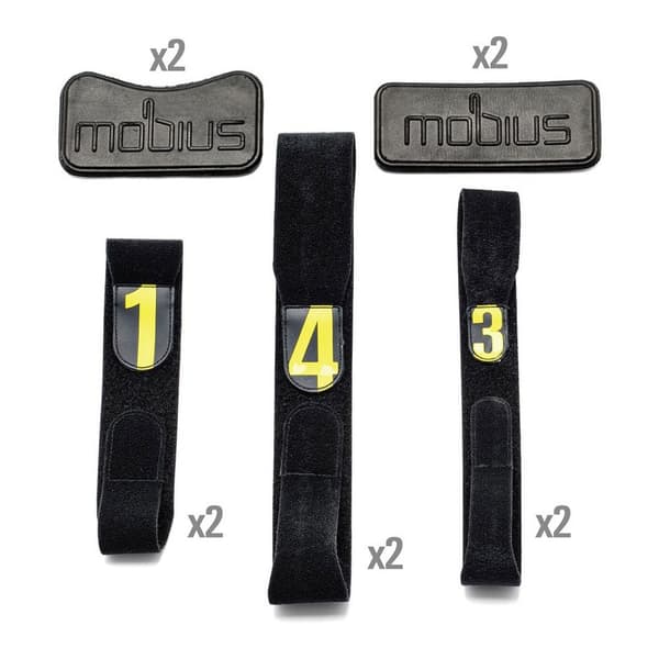 Mobius Remudskiftningssæt X8 Knee Brace Sort L