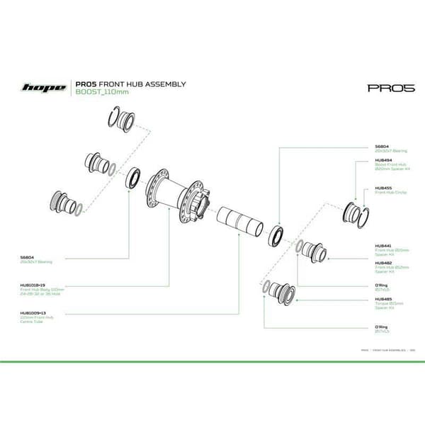 Hope Framnav Pro 5 Boost Silver 32H / 15 x 110 mm