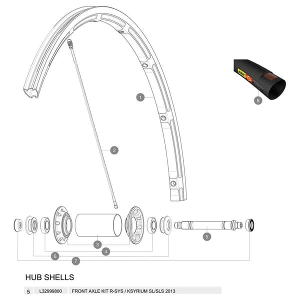 Mavic R-sys/ Ksyrium Sl/sls 2013 Forakselsæt Sort