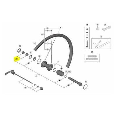 Shimano Lukning Cone Left Rear Rs700 C30 Grå
