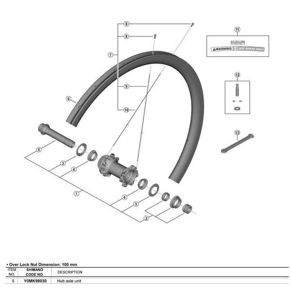 Shimano Navlager Wh-r9270-c50-tu-f Silver