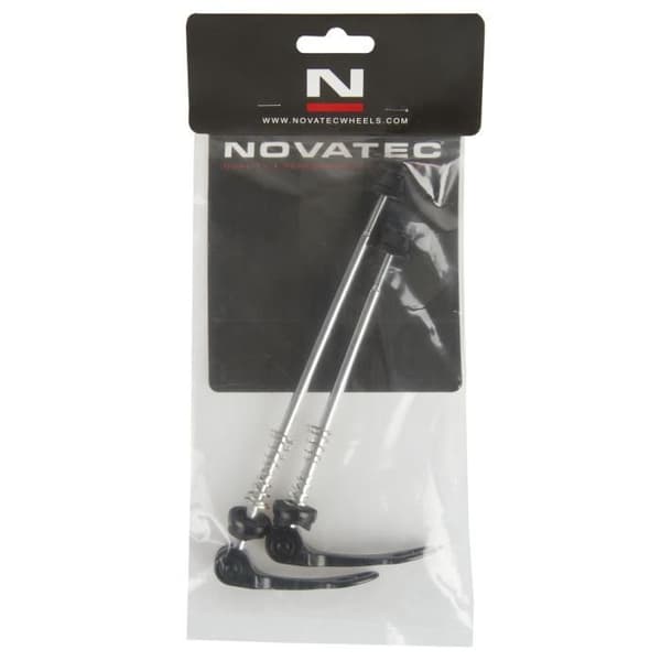 Set för snabbspänning Novatec QUICK PRESSE 135-100 mm svart-silver för mixad cykel