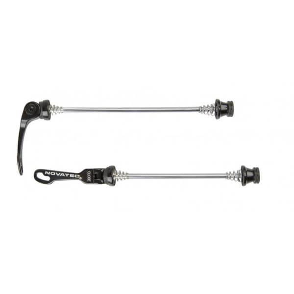 Set för snabbspänning Novatec QUICK PRESSE 135-100 mm svart-silver för mixad cykel