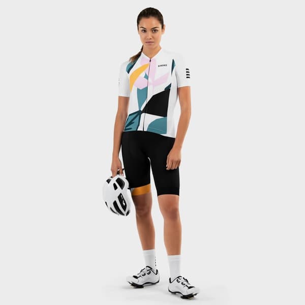 Siroko Lyhythihainen Jersey M2 Pinerolo Valkoinen S Nainen
