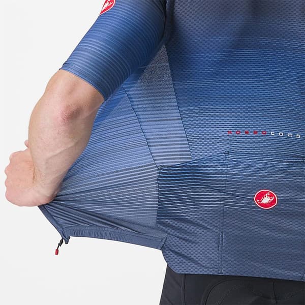 Castelli Kortærmet Trøje Aero Race 6.0 Blå XL Mand