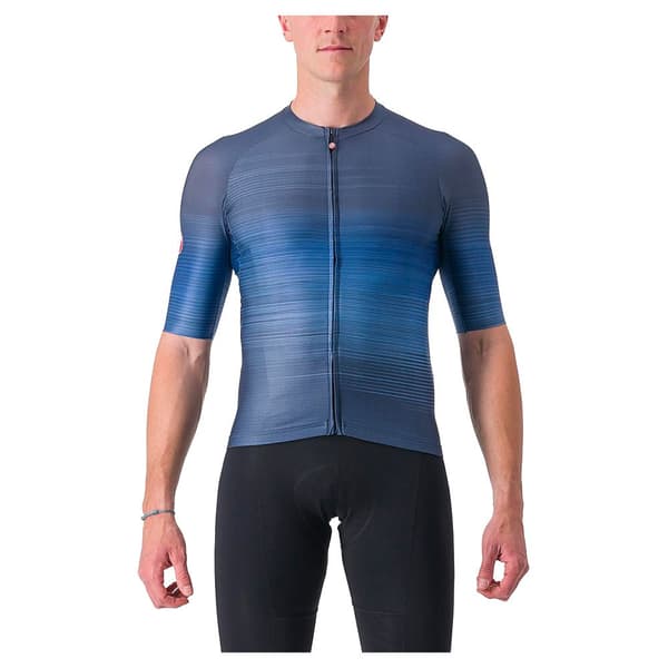 Castelli Kortærmet Trøje Aero Race 6.0 Blå XL Mand