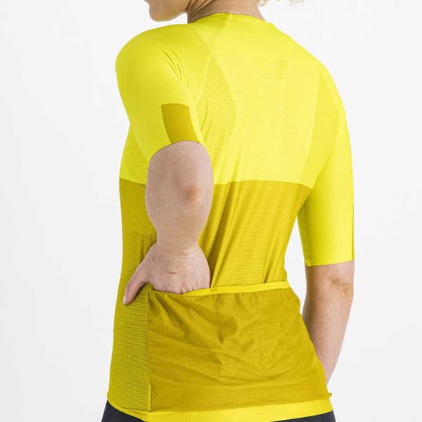 Sportful Kortærmet Jersey Pro Gul XS Kvinde