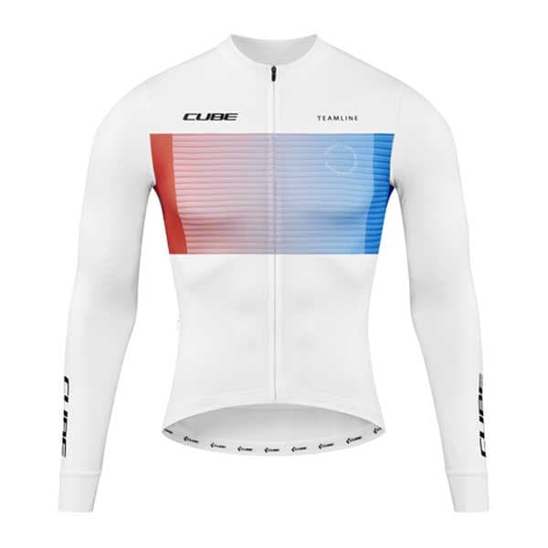 Cube Kortærmet Trøje Teamline Hvid L Mand