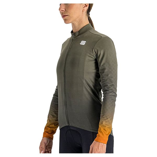 Sportful Thermal Pitkähihainen Jersey Rocket Vihreä S Nainen