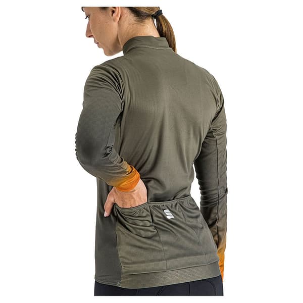 Sportful Thermal Pitkähihainen Jersey Rocket Vihreä S Nainen