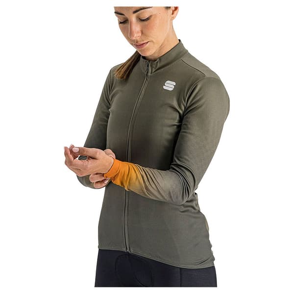 Sportful Thermal Pitkähihainen Jersey Rocket Vihreä S Nainen