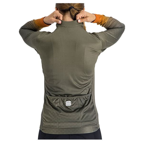 Sportful Thermal Pitkähihainen Jersey Rocket Vihreä S Nainen