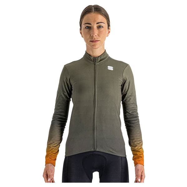 Sportful Thermal Pitkähihainen Jersey Rocket Vihreä S Nainen