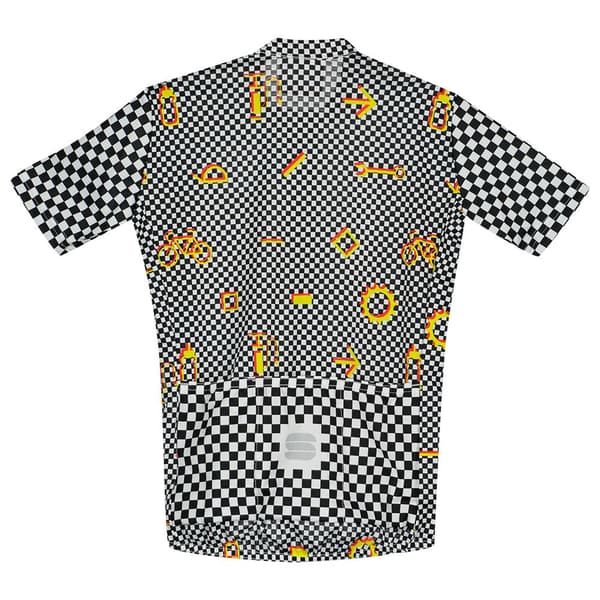Sportful Kortærmet Jersey Checkmate Hvid 10 Years Dreng