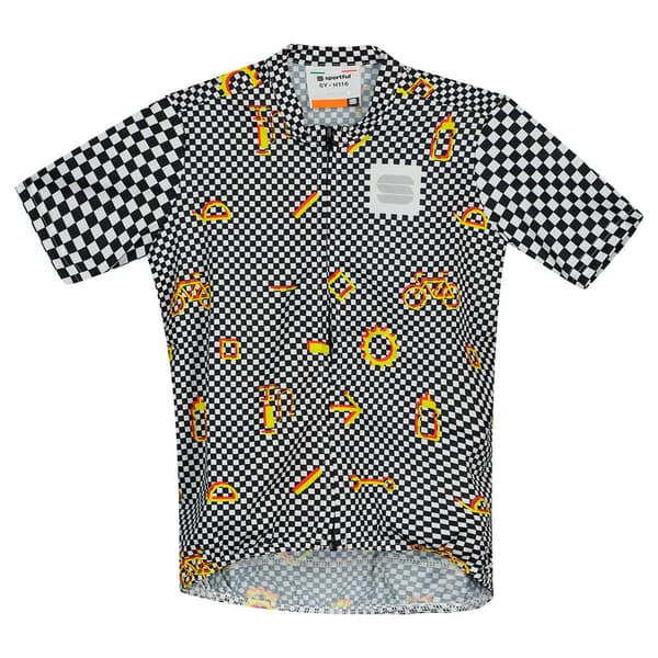 Sportful Kortærmet Jersey Checkmate Hvid 10 Years Dreng