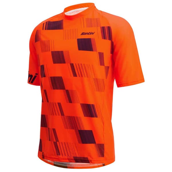 Santini Kortärmad Endurotröja Fibra Orange M Man