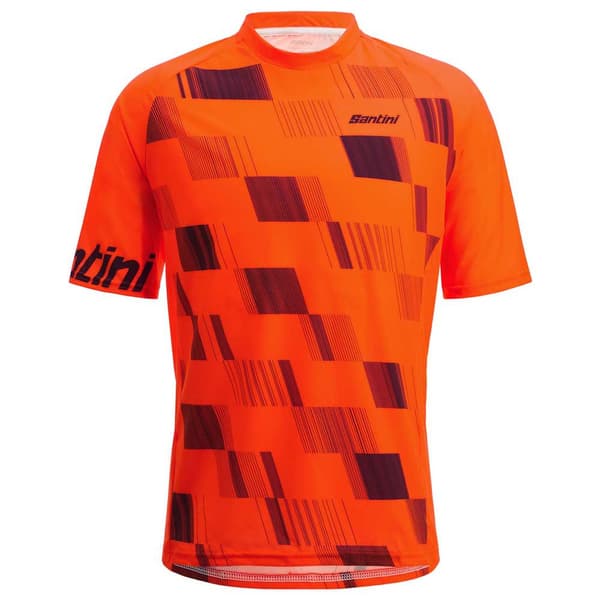 Santini Kortärmad Endurotröja Fibra Orange M Man