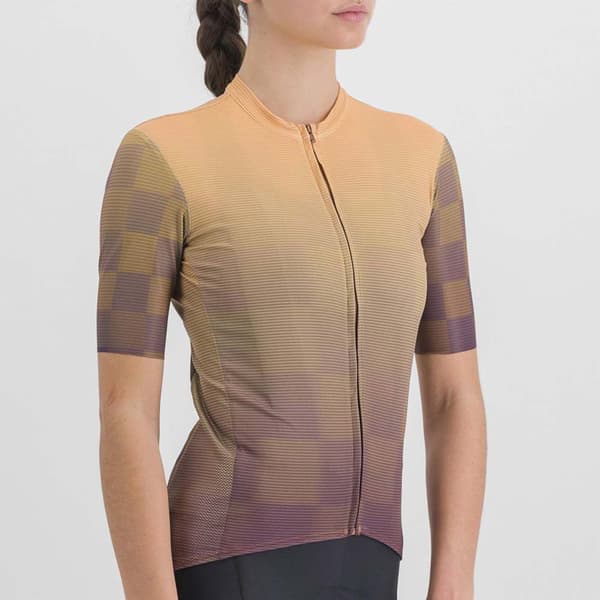Sportful Kortærmet Trøje Rocket Beige M Kvinde