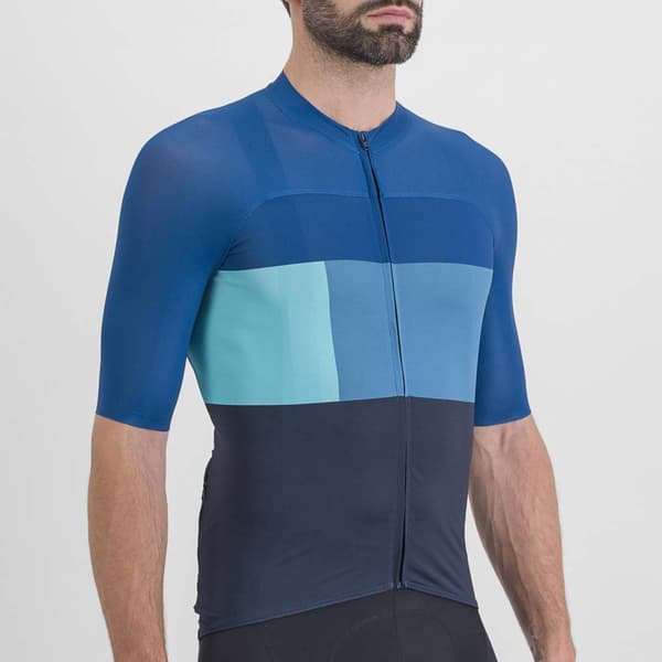 Sportful Kortärmad Tröja Snap Blå M Man