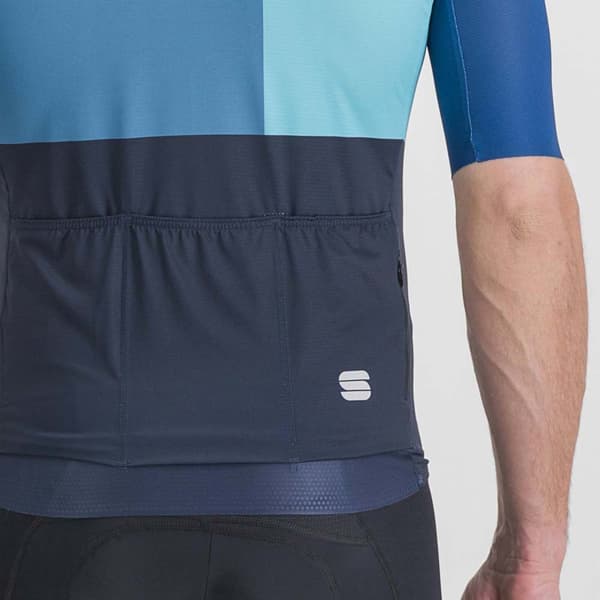 Sportful Kortärmad Tröja Snap Blå M Man