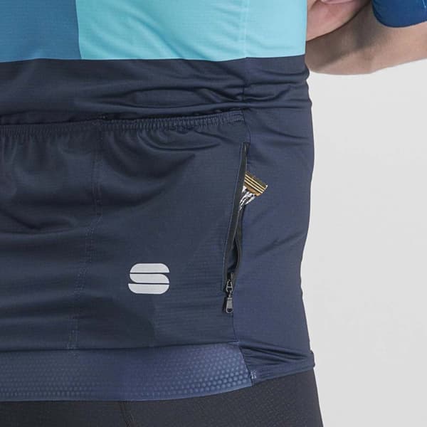 Sportful Kortärmad Tröja Snap Blå M Man
