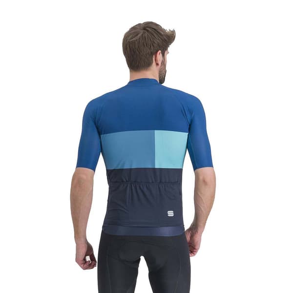 Sportful Kortärmad Tröja Snap Blå M Man