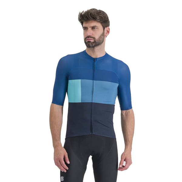 Sportful Kortærmet Trøje Snap Blå 2XL Mand