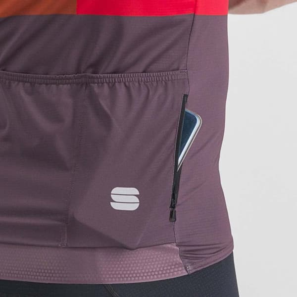Sportful Kortärmad Tröja Snap Orange,Lila 2XL Man