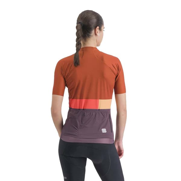 Sportful Kortärmad Tröja Snap Orange,Lila S Kvinna