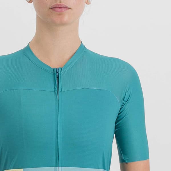 Sportful Lyhythihainen Jersey Snap Vihreä S Nainen