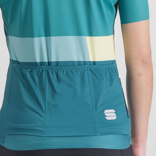 Sportful Lyhythihainen Jersey Snap Vihreä S Nainen