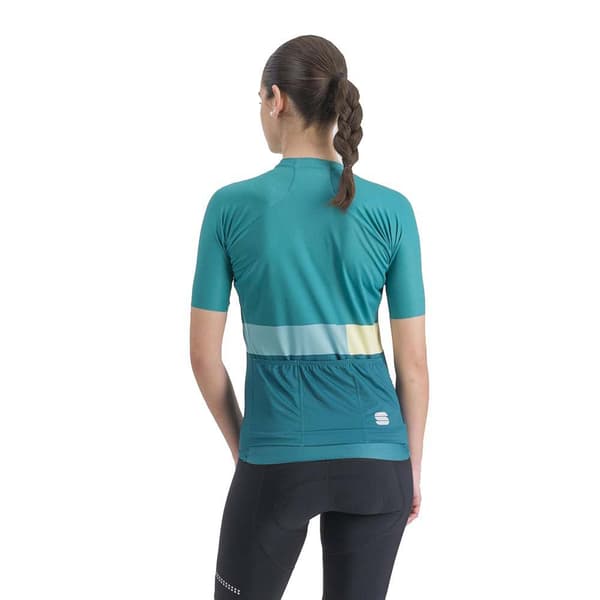 Sportful Lyhythihainen Jersey Snap Vihreä S Nainen